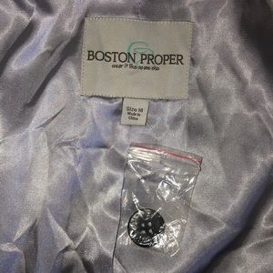 Boston Proper Jackets & Coats - New Boston Proper silver jacket Boston Proper Jackets & Coats - New Boston Proper silver jacket